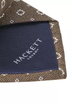 Галстук FLOWER Hackett London, коричневый