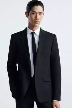 Галстук из 100% шелка Zara, черный