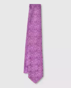 Галстук из 100% жаккарда премиум-класса из натурального шелка Olimpo, красный