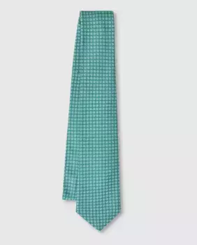 Галстук из 100% жаккарда премиум-класса из натурального шелка Olimpo, зеленый