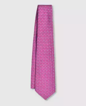 Галстук из 100% жаккардового шёлка Olimpo, фиолетовый
