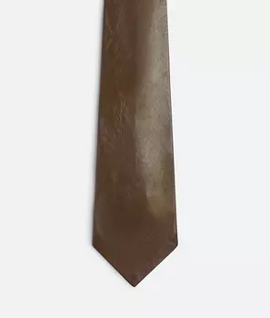 Галстук из блестящей кожи Bottega Veneta
