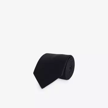 Галстук из фактурного шёлка Lanvin, черный