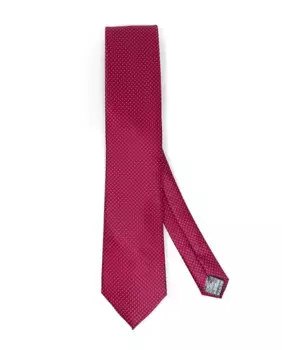 Галстук из натурального шелка и полиэстера красного цвета Pertegaz, красный
