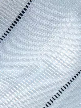 Галстук из полосатого шелка и жаккарда шириной 8,5 см MR P., синий