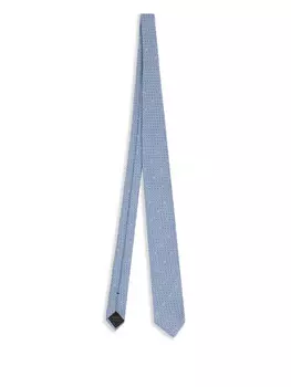 Галстук из шелка Brioni, синий