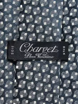 Галстук из шелкового жаккарда шириной 8,5 см CHARVET, синий