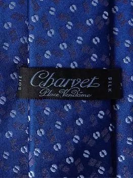 Галстук из шелкового жаккарда шириной 8,5 см CHARVET, синий
