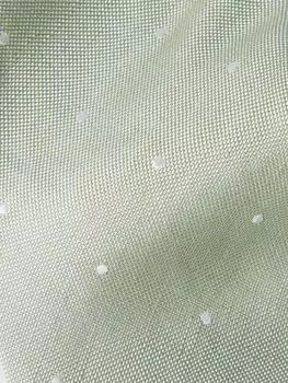 Галстук из смеси шелка и льна с вышивкой, 8 см PAUL SMITH, серо-зеленый