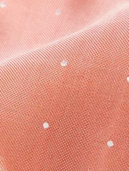 Галстук из смеси шелка и льна с вышивкой, 8 см PAUL SMITH, коралловый