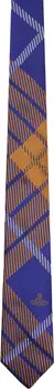Галстук из твида «Харрис» синего и оранжевого цветов Vivienne Westwood