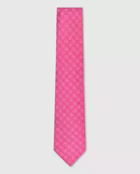 Галстук из высококачественного шелка для мужчин Olimpo, розовый