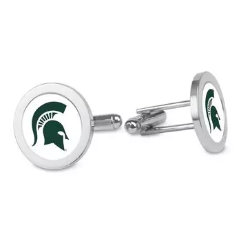 Галстук Jardine Michigan State Spartans, серебряный