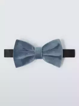 Галстук John Lewis Velvet Bow, цвет duck/egg