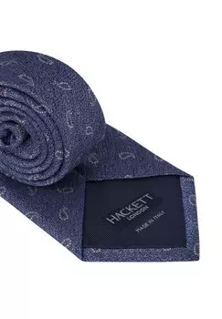 Галстук MEL BASE PAISLY Hackett London, синий деним