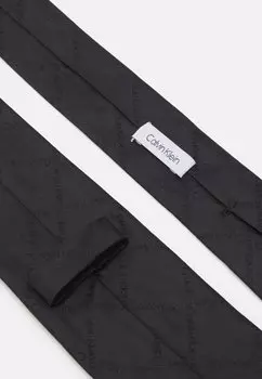 Галстук Monogram Check Tie Calvin Klein, черный