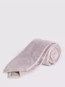 Галстук Moss Silk Paisley, розовый