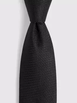 Галстук Moss Textured, черный
