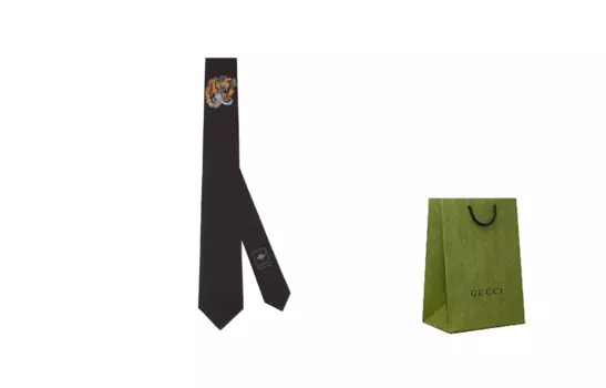 Галстук мужской GUCCI, Black-Shopping Bag