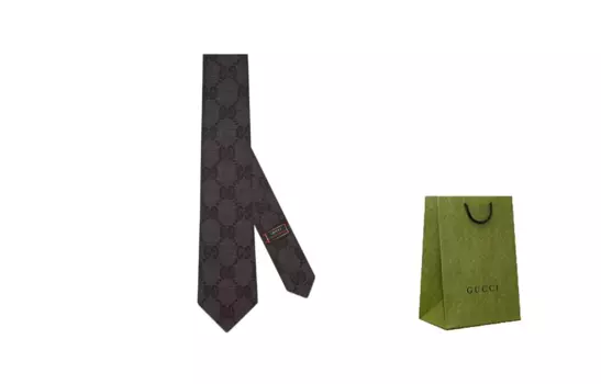 Галстук мужской GUCCI, Black-Shopping Bag