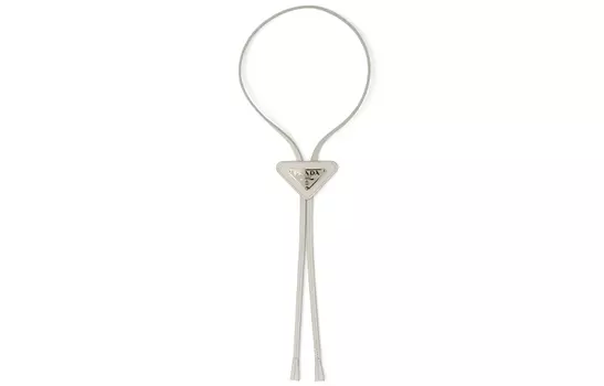 Галстук мужской Prada Saffiano, белый