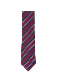 Галстук-наклейка seiden "Черная роза", широкие (7см) полоски Seidensticker, красный