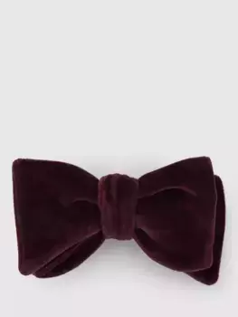 Галстук Reiss Hike Velvet Bow, цвет bordeaux