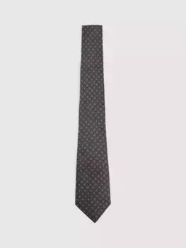 Галстук Reiss Pelosa Silk Blend Geometric, цвет charcoal
