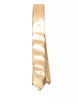 Галстук с эффектом металлик Alysi, золотой