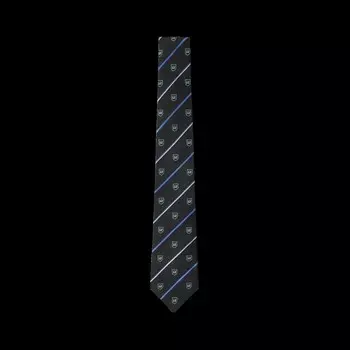 Галстук с эмблемой колледжа LV Louis Vuitton, серый
