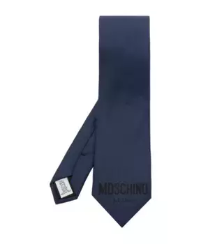 Галстук с логотипом Moschino, синий
