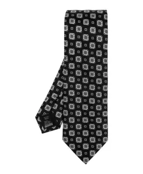 Галстук с узором Dolce & Gabbana, черный