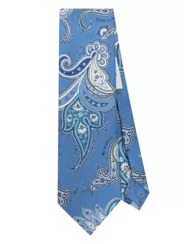 Галстук с узором пейсли ETRO, синий