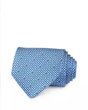 Галстук Salvatore Woven Gancini Silk Classic Ferragamo, мультиколор