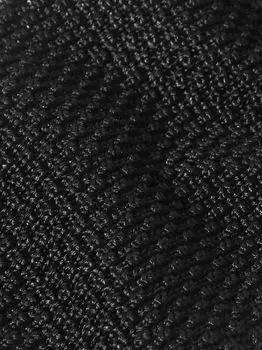 Галстук шелковый вязаный 7 см MR P., черный