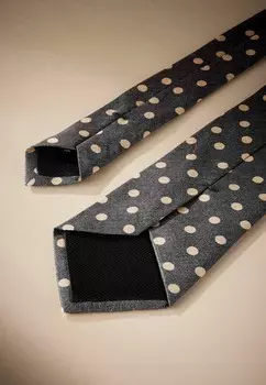 Галстук SIGNATURE MADE IN ITALY PRINTED MELANGE Next, темно-серый