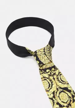 Галстук TIE SHOVEL BIO INKJET BAROQUE UNISEX Versace, черный