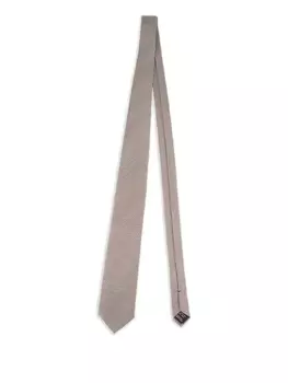 Галстук TOM FORD с зигзагообразным узором, коричневый