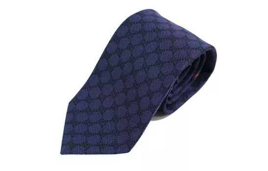 Галстук Gucci Unisex с узором, темно-синий