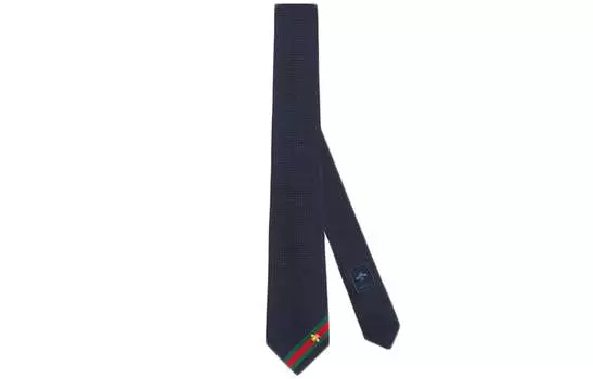 Галстук Gucci Unisex, темно-синий / красный