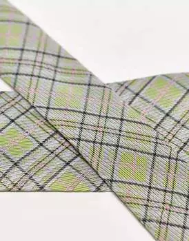 Галстук унисекс Reclaimed Vintage в клетку