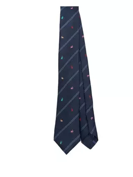 Галстук в полоску Paul Smith, синий