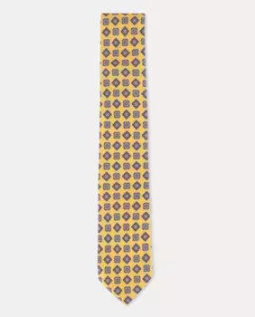 Галстуки мужские нарядные с лезвием 8 см Emidio Tucci, жёлтый