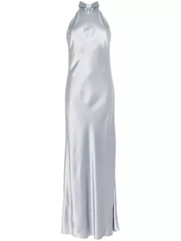 Galvan London длинное платье Sienna, синий