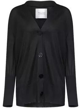 Galvan London кардиган Ida с V-образным вырезом, черный