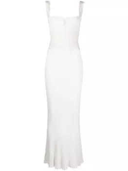 Galvan London платье Orion с кристаллами, белый