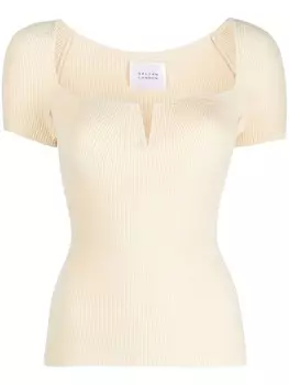 Galvan London топ Freya в рубчик, серый