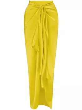 Galvan юбка с драпировкой, желтый