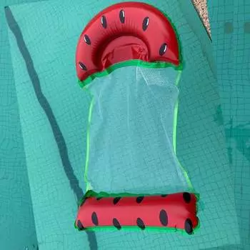 Гамак SBART, складная спинка, плавающий дренажный стул для отдыха, плавающая кровать, арбуз, складной сетчатый водный гамак