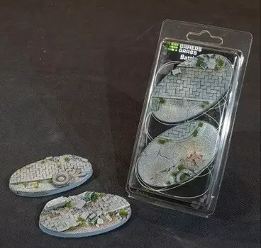 Gamers Grass: Bases Oval - Urban Warfare 90 мм (2 шт.) Inna marka